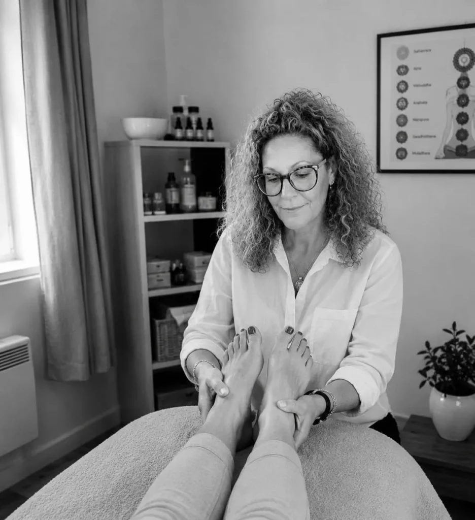 Fabienne Leroy, naturopathe et réflexologue au coworking Holistique d’Alénya